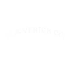 Maverick Co. white logo