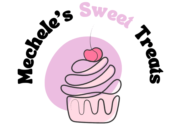 Mechelle’s Sweet Treats logo with a cupcake illustration