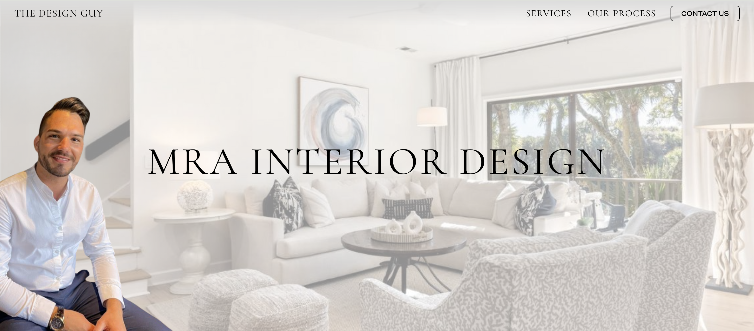 MRA Interior Design landing page preview